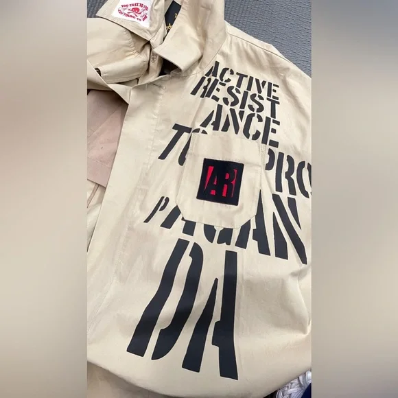 Vivienne Westwood “ACTIVE RESISTANCE TO PROPAGANDA” TRENCH COAT NWT SS16 - Picture 10 of 13